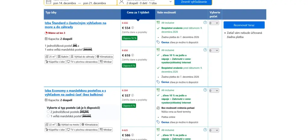 4**** All-inclusive rezort s vlastnou plážou 554 € za celé ubytovanie