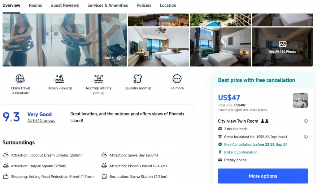 Hotel v oblasti Sanya Bay | cca 370 eur za celé ubytovanie